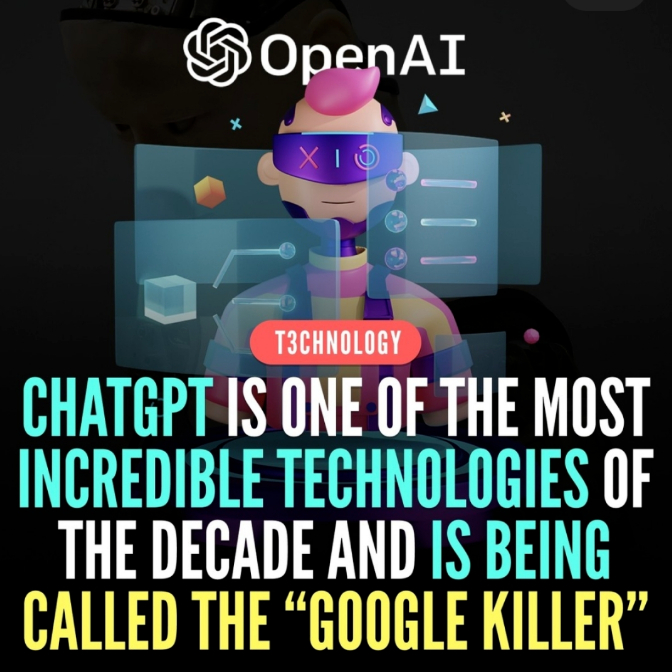 ChatGPT被网友认为可代替谷歌搜索引擎。图源：ins