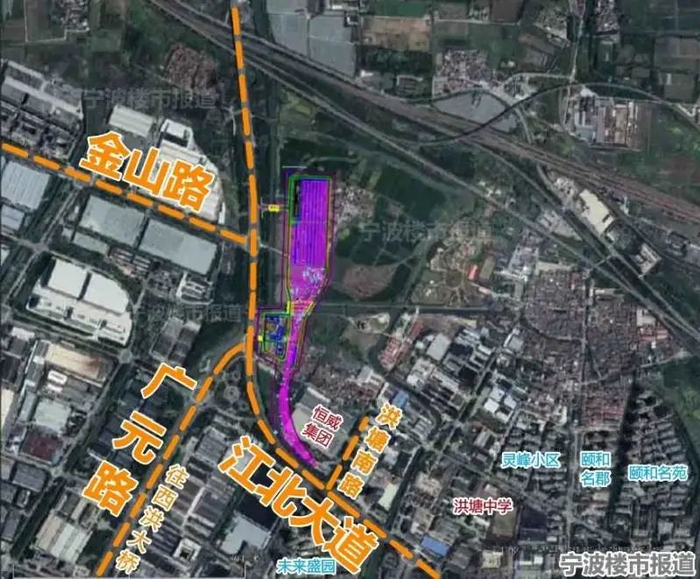 后张停车场位置示意。据8号线一期环评报告附图标绘