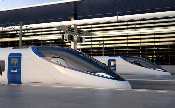 HS2列车外观 图源：《每日电讯报》
