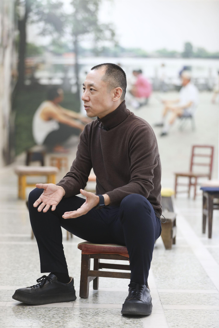 策展人房方。新京报记者 浦峰 摄