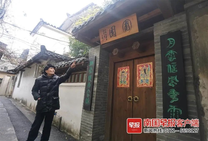▲陈绶祥弟弟陈纶祥说，陈绶祥从北京回桂林后，居住在苍松路别墅。