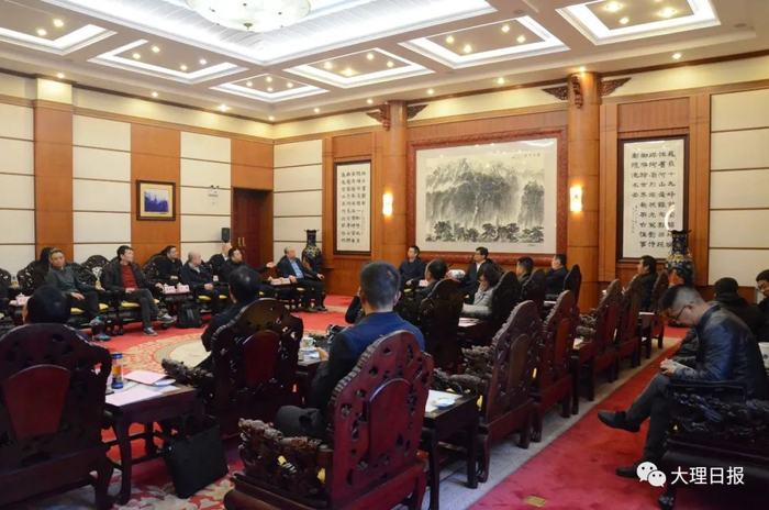 政府副州长鲁旭俊,州级相关部门负责人,云南七子投资集团董事长周云川