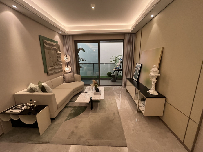 钱江大家·文澜府二期，建筑面积98平方米的样板房。