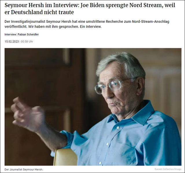 德国《柏林报》2月15日报道截图 