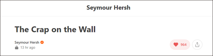 赫什再发文，暗示将继续爆料