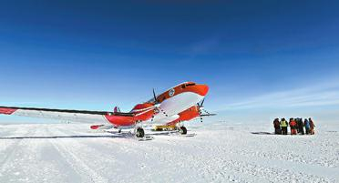 2019年1月18日，“雪鹰601”成功降落在昆仑站机场。刘诗平摄