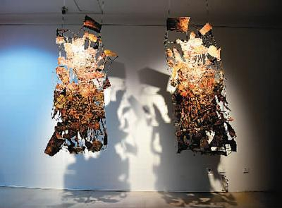 陈荣新、洪荣满、张云峰、孔德林作品《后天计划》。 武汉双年展信息中心供图