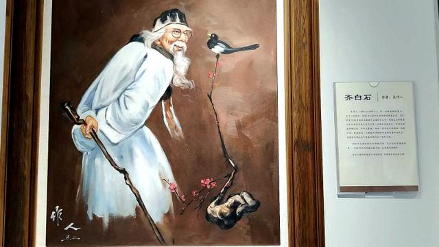 书画作品栩栩如生。胡兵摄