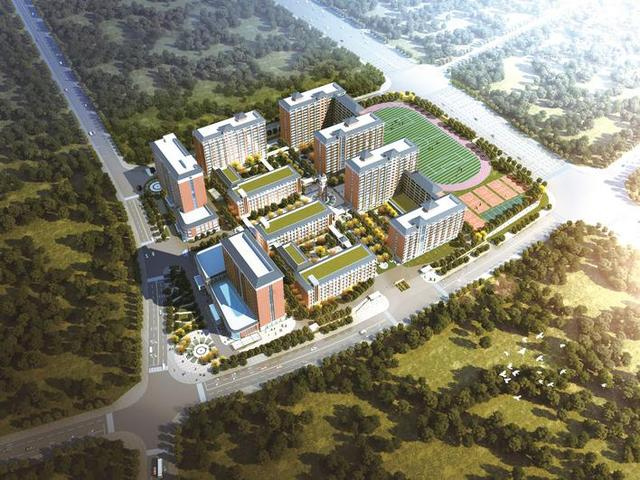 长沙经贸职业中专学校新校区效果图。 学校供图