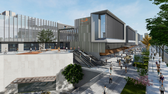 六佰本商业街升级改造后效果图。朝阳区供图