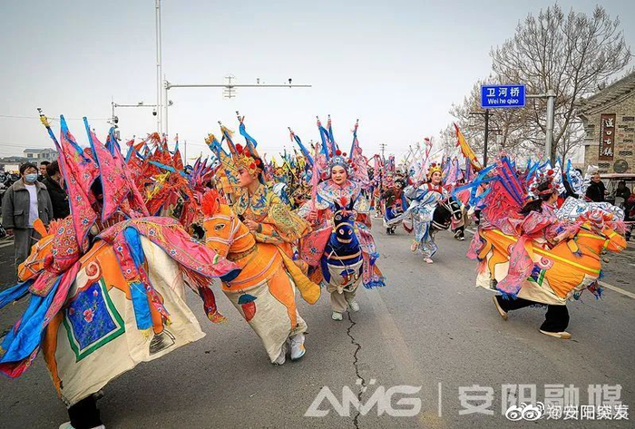 河南安阳滑县道口传统古会重启 民俗文化活动丰富多彩