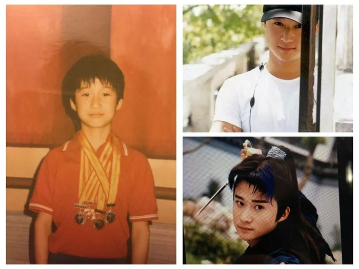 ▲“青葱少年”吴京。  图片均来自其微博