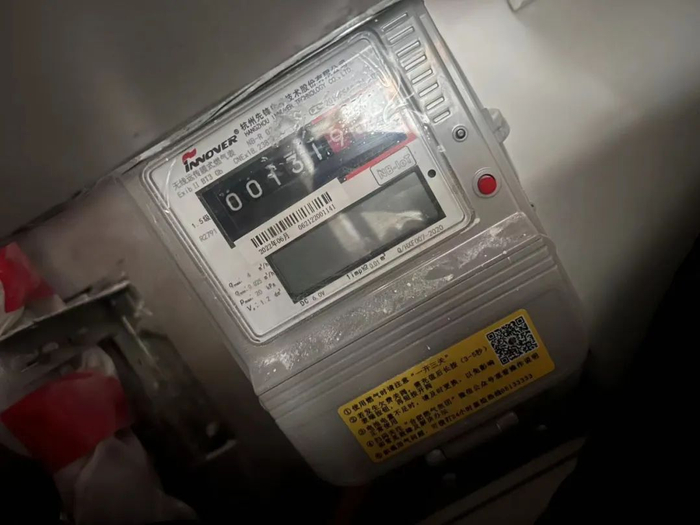 居民家中新更换的物联网燃气表