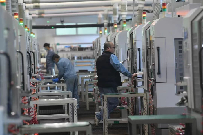 ▲中关村科技园区门头沟园高精尖企业全面复工复产