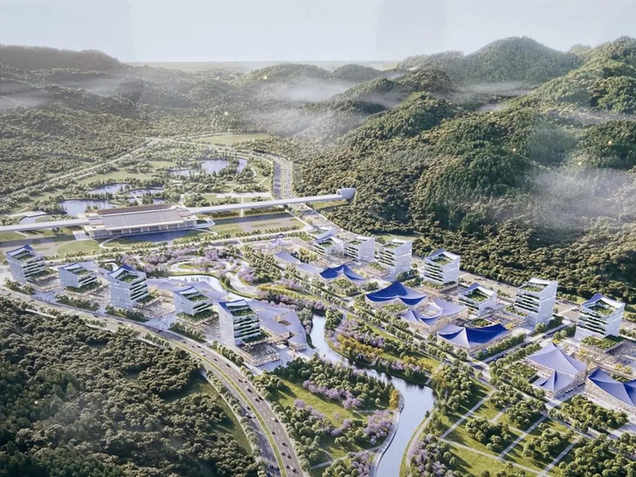 ▲大足石刻高铁站规划图