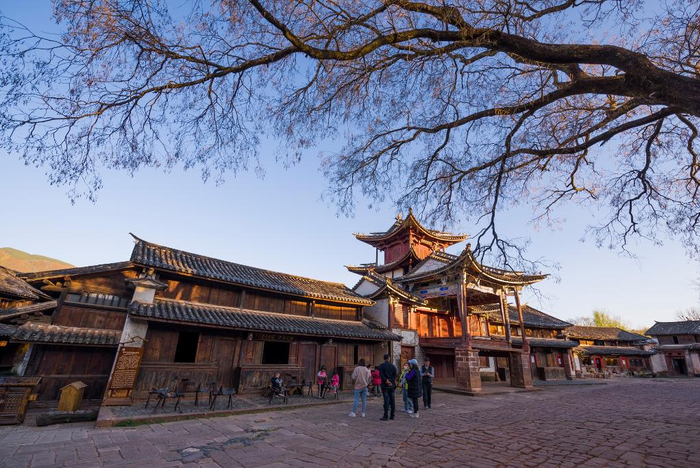 　　云南省剑川县沙溪古镇古戏台。苏金泉摄