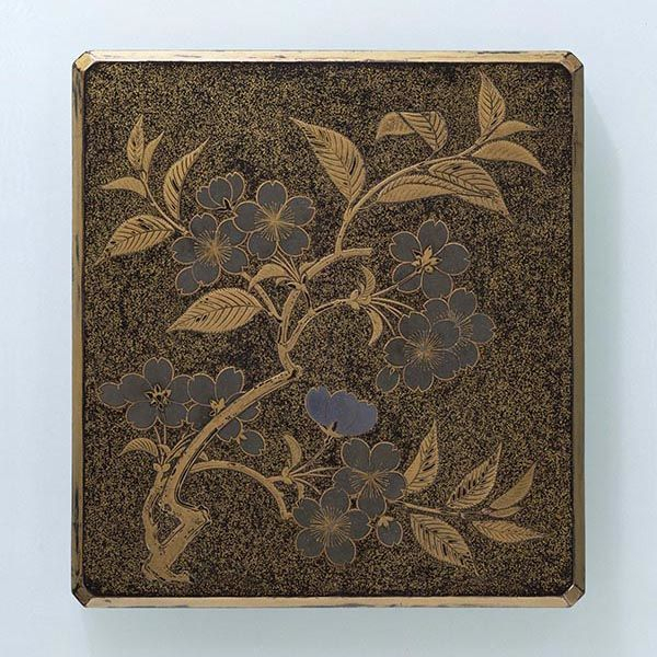 樱莳绘砚盒，室町时代 15-16世纪