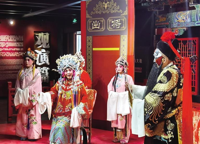     演出现场剧照   □图片由秦腔博物馆提供