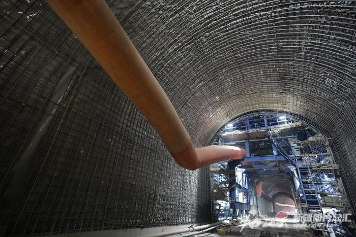 哈密抽水蓄能电站硐室工程施工场景（资料图）。郭子毅摄