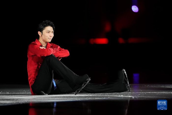 　　2月26日，羽生结弦在个人冰上表演中。新华社发（GIFT官方供图）