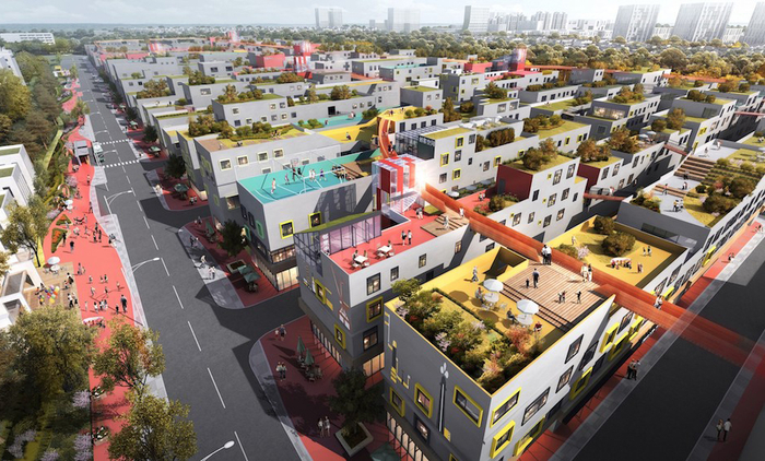 正因社区更新规划  效果图
