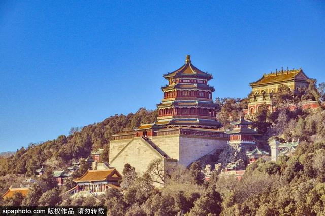 ▲北望排云殿、佛香阁和智慧海