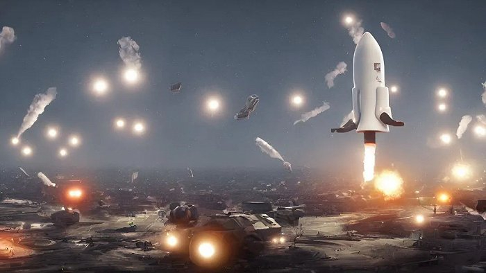 起飞，本图为AI作画，创意by娱乐资本论茶茶