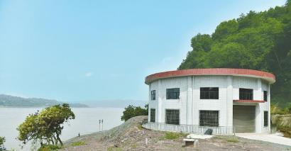 　　泸县大力推进“全县共饮长江水”工程，图为位于长江边的一处取水口。