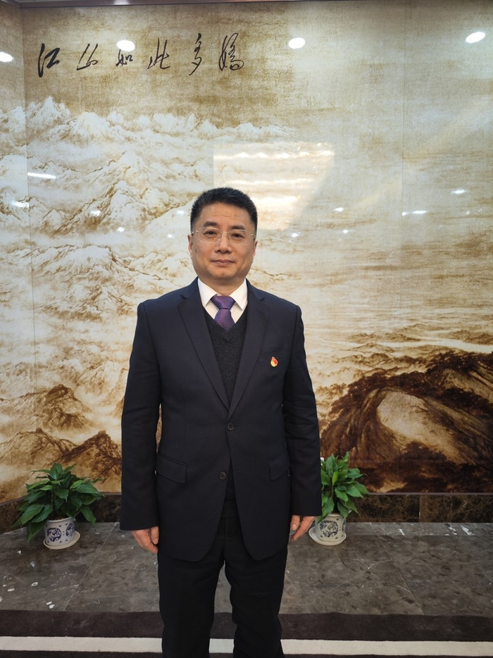 全国人大代表，江西省新余市委副书记、市长徐鸿。澎湃新闻记者 郑朝渊 摄