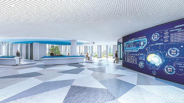             五月将投入运营的行政服务中心  黄轩供图          