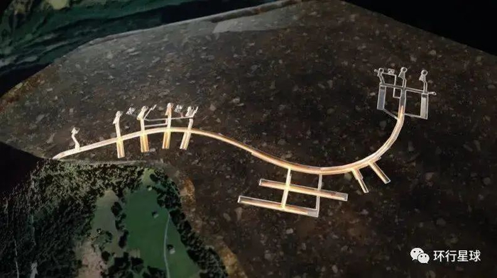 在阿尔卑斯山体内开凿的地堡切面示意图。图：bbs.ruliweb.com