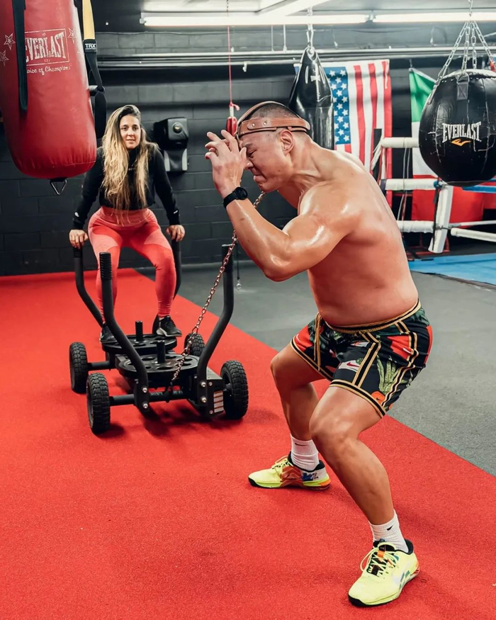 张志磊的训练十分刻苦。