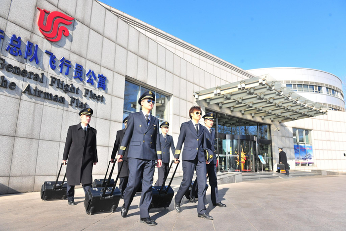 国航飞行员。（国航供图）