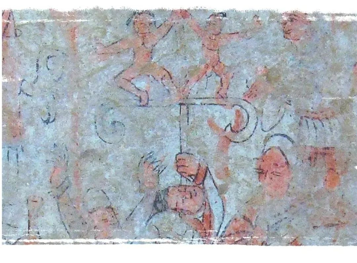 ▲杂耍图（局部）