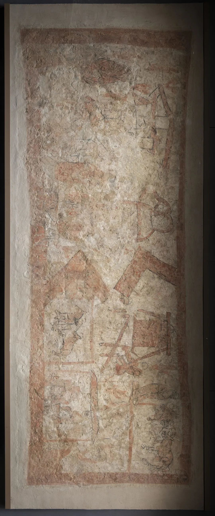 ▲西壁壁画——劳作图