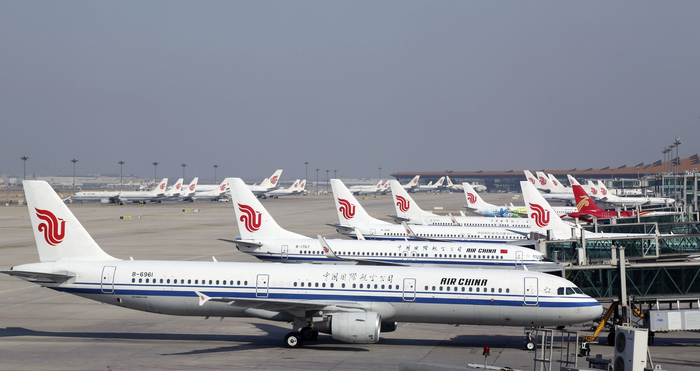 国航机队。（国航供图）