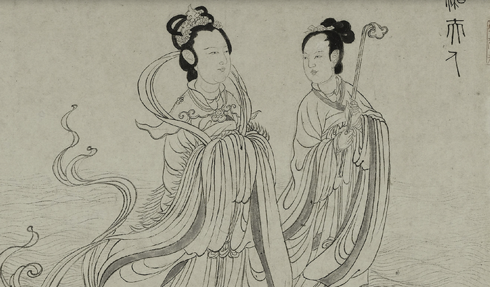 元 张渥 九歌图卷·湘夫人 上海博物馆藏