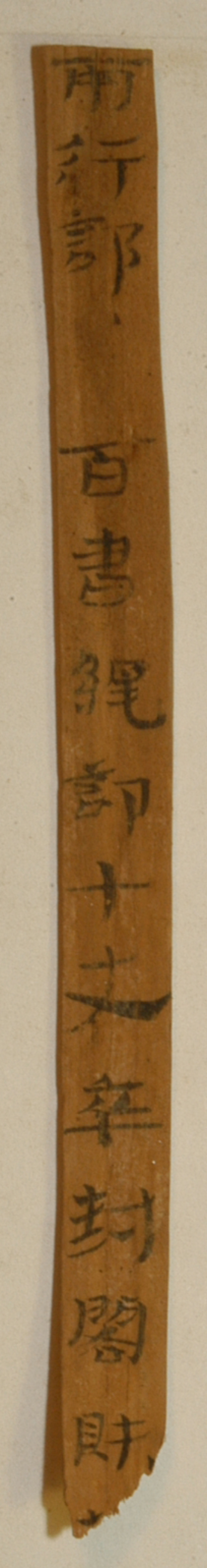 展出文物 编号EPT 65：60 书绳简