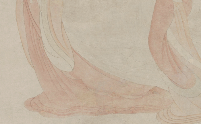 明 文徵明 湘君湘夫人图轴（局部） 故宫博物院藏