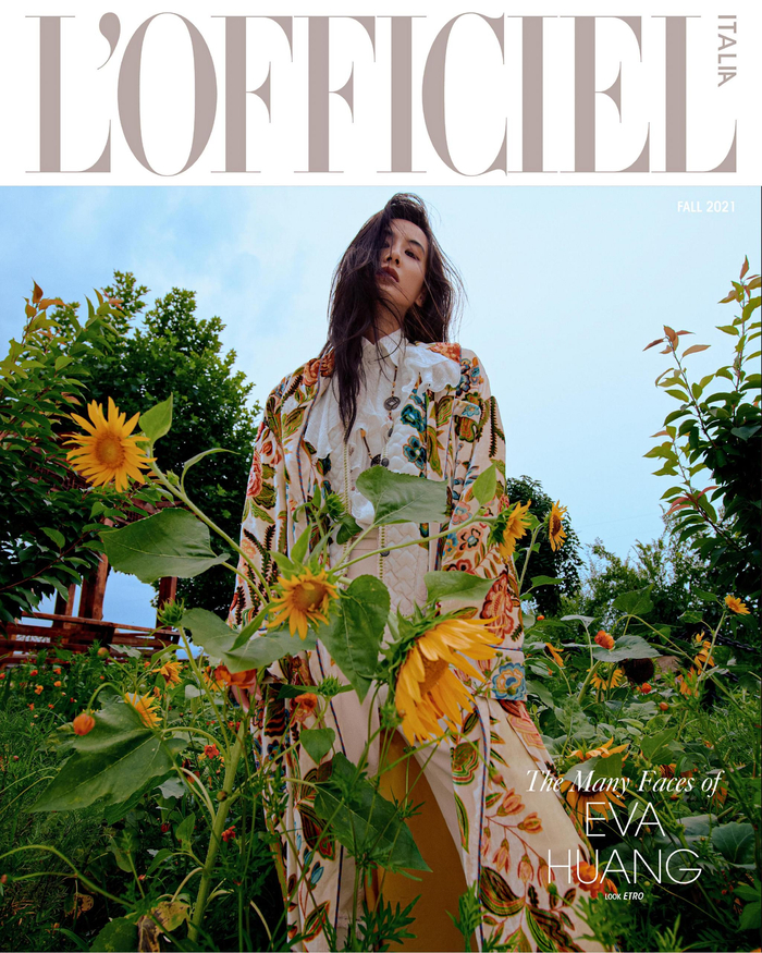 黄圣依登上意大利《时装》杂志封面。  受访者供图