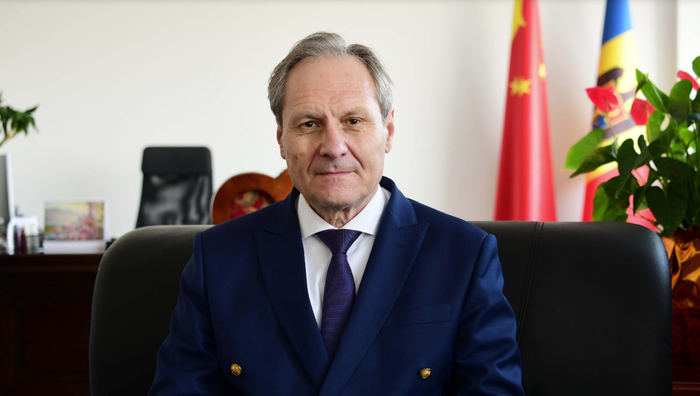 摩尔多瓦驻华大使杜米特鲁·贝拉基什。和冠欣摄