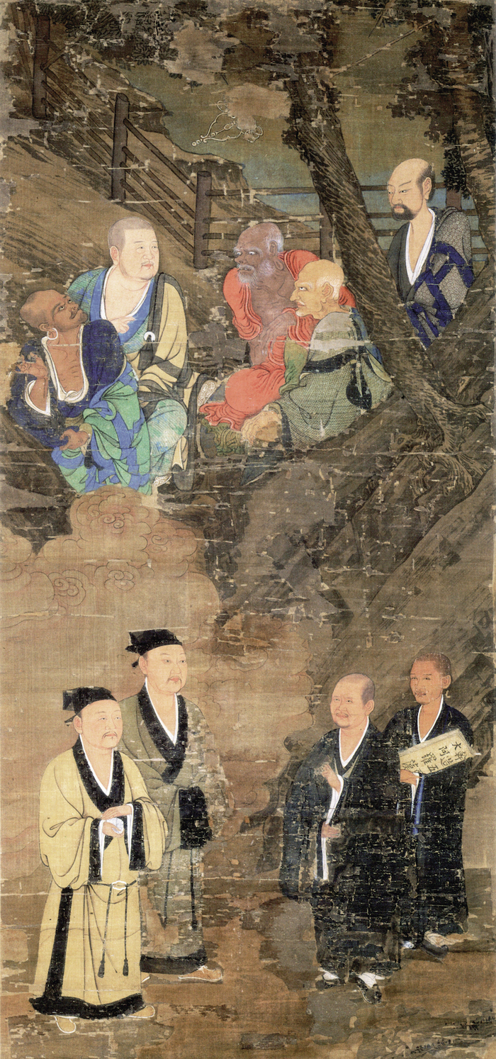 图1-8 五百罗汉像轴之一  南宋  周季常 日本大德寺藏