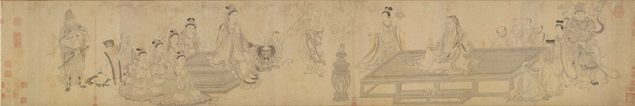 图1-5 维摩演教图卷  北宋  李公麟（传）  故宫博物院藏