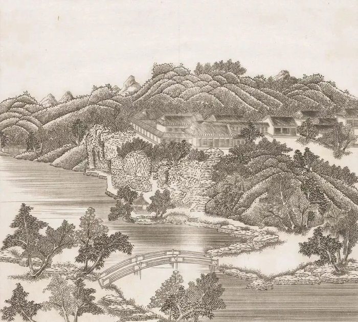 △ 马国贤《避暑山庄三十六景》铜版画