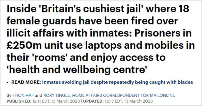 英国《每日邮报》报道截图