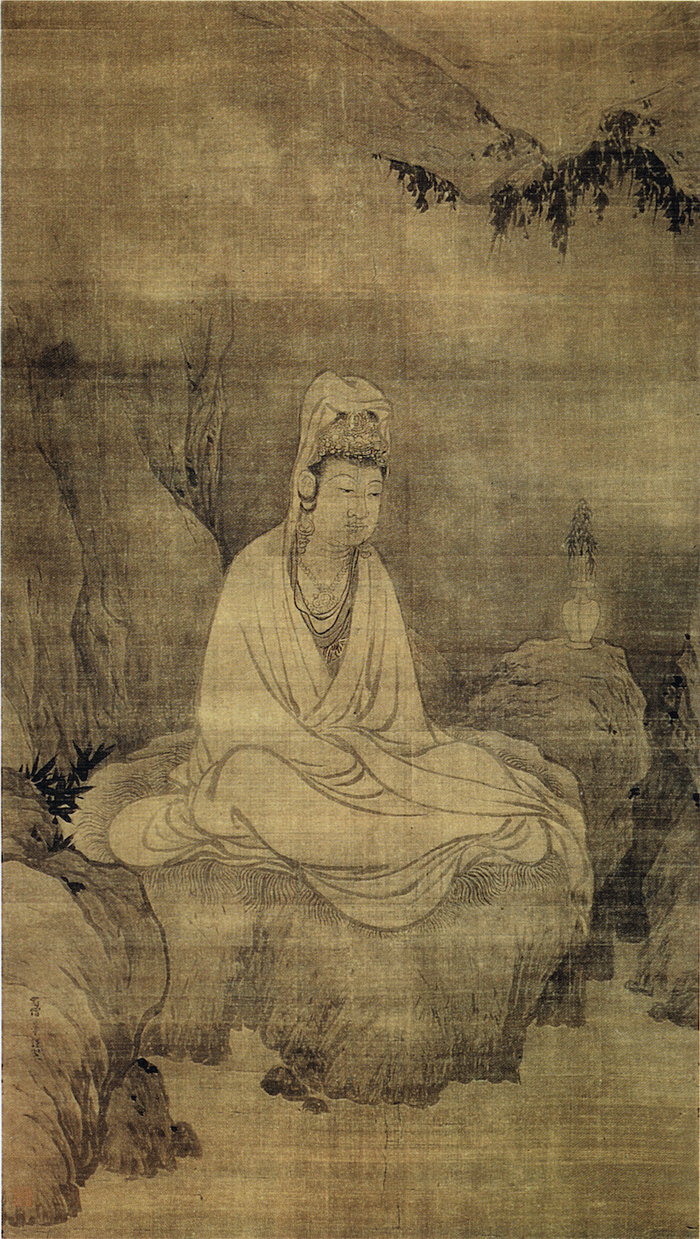 图1-2 《观音像》轴  南宋 法常 日本大德寺藏