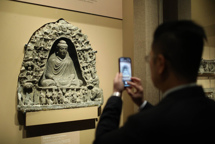 公元3-4世纪帝释库禅定。新京报记者 浦峰 摄