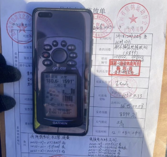 司放地裁判记录相关信息。  图/中国信鸽协会