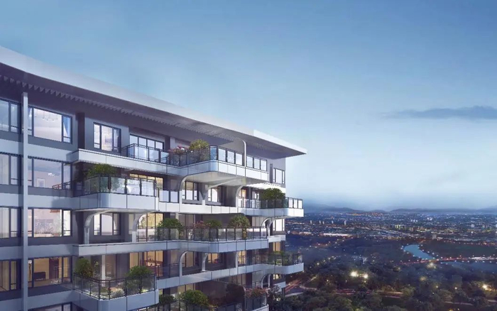 （保利·和光尘樾建筑立面效果图）