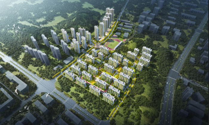 （保利·和光尘樾全盘效果示意图）